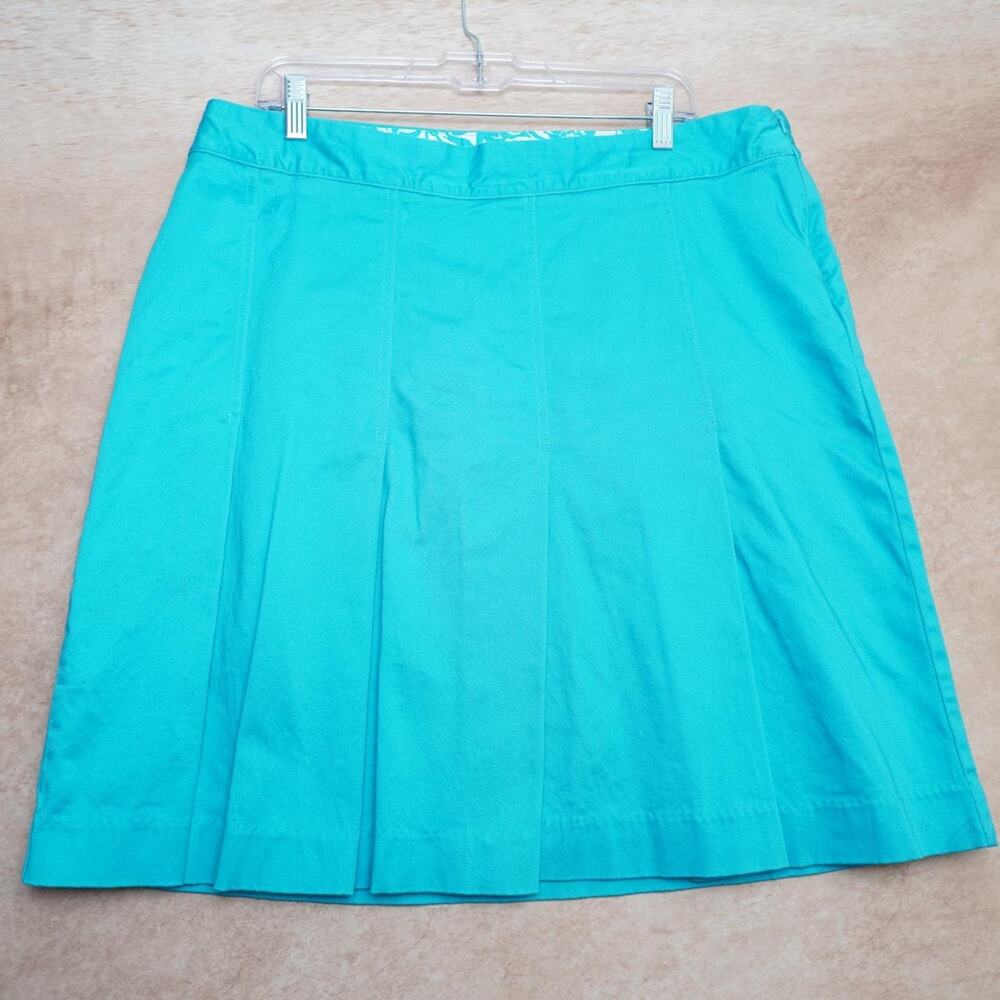 Worthington Stretch Aqua A Line Skirt Size 18